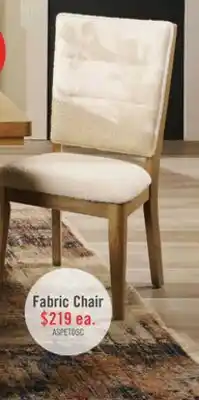 The Brick Aspen Dining Chair with Fabric Seat & Back - Natural offer