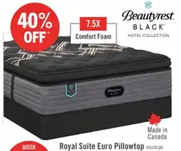 The Brick Beautyrest Black Hotel Royal Suite Euro Pillowtop Plush Queen Mattress offer