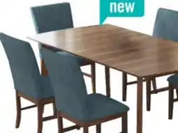 The Brick Rain 7pc Dining Set with Table & 6 Green Chairs, 72W - Green/Brown offer