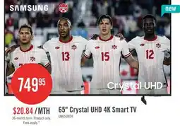 The Brick SAMSUNG 65 U8000H Crystal UHD 4K Smart Tizen TV (UN65U8000HFXZC) – 2026 Model offer