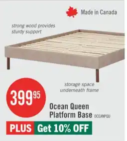The Brick Ocean Queen Platform Base offer