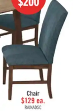 The Brick Rain Dining Chair with Cushion Fabric Seat & Back – Blue offer