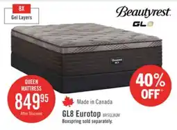 The Brick Beautyrest GL8 Eurotop Plush Queen Mattress offer
