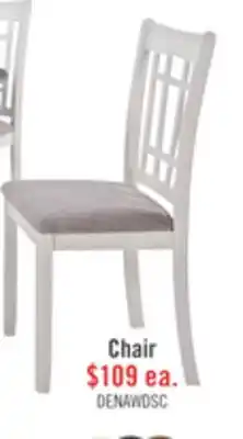 The Brick Dena Dining Chair with Linen-Look Fabric - Dove Grey offer