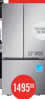 The Brick LG 33 25 Cu. Ft. Smart French-Door Refrigerator - Stainless Steel - LF25S6000S offer