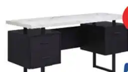 The Brick Winslow 60 Desk with 3-Drawers – Black offer