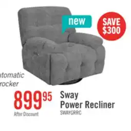 The Brick Sway 38.58 Electric Rocking Chair - Grey offer