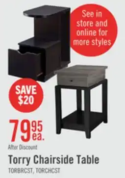 The Brick Torry 11.5 Chairside Table with Drawer - Red Cocoa offer