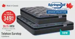 The Brick Springwall Advance Telekon Eurotop Firm Twin Mattress offer