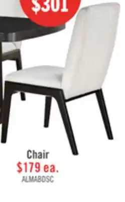 The Brick Alma Dining Chair with Boucle Fabric - Charcoal Black & White offer