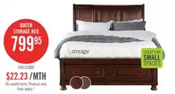 The Brick Chelsea Platform Storage Bed with Headboard & Frame, Cherry Brown - Queen Size offer