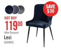 The Brick Lexi Dining Chair with Velvet-Look Fabric, Metal - Blue offer