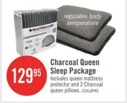 The Brick Masterguard Charcoal Queen Mattress Protector with 2 Queen Pillows offer