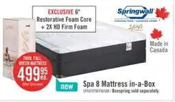The Brick Springwall Spa 8 Firm Smooth Top Twin Mattress in a Box offer