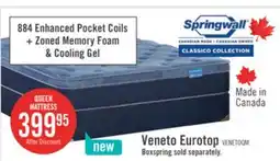 The Brick Springwall Veneto Eurotop Medium Queen Mattress offer
