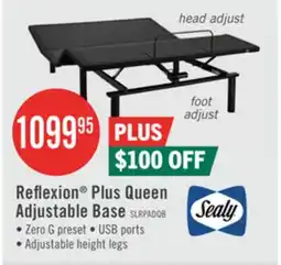 The Brick Sealy Reflexion Plus Lifestyle Base - Queen offer
