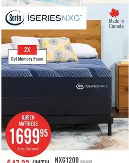 The Brick Serta iSeries NXG1200 Tight Top Firm Queen Mattress offer