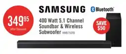 The Brick SAMSUNG B-Series 5.1 Channel Soundbar with Wireless Subwoofer (HW-B750F/ZC) offer