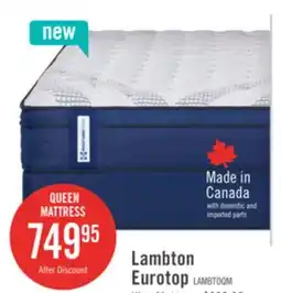 The Brick Sealy Posturepedic 950 Series Lambton Eurotop Firm Queen offer