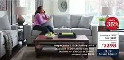 La Z Boy Meyer Fabric Stationary Sofa offer