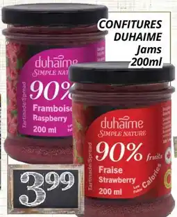 Supermarché PA CONFITURES DUHAIME | Jams offer