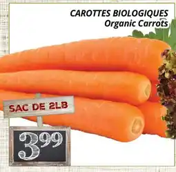 Supermarché PA CAROTTES BIOLOGIQUES | Organic Carrots offer