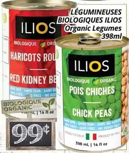 Supermarché PA LÉGUMINEUSES BIOLOGIQUES ILIOS | Organic Legumes offer