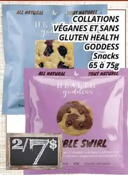 Supermarché PA COLLATIONS VÉGANES ET SANS GLUTEN HEALTH GODDESS | Snacks offer