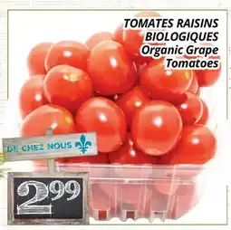 Supermarché PA TOMATES RAISINS BIOLOGIQUES | Organic Grape Tomatoes offer