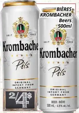 Supermarché PA BIÈRES KROMBACHER | Beers offer