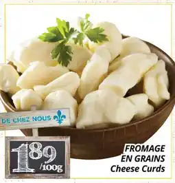 Supermarché PA FROMAGE EN GRAINS | Cheese Curds offer