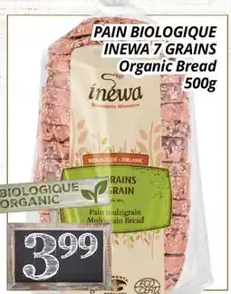 Supermarché PA PAIN BIOLOGIQUE INEWA 7 GRAINS | Organic Bread offer