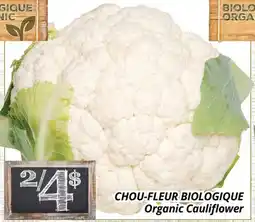 Supermarché PA CHOU-FLEUR BIOLOGIQUE | Organic Cauliflower offer
