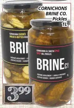 Supermarché PA CORNICHONS BRINE CO. | Pickles offer