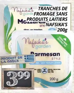 Supermarché PA TRANCHE DE FROMAGE SANS PRODUITS LAITIERS NAFSIKA'S offer