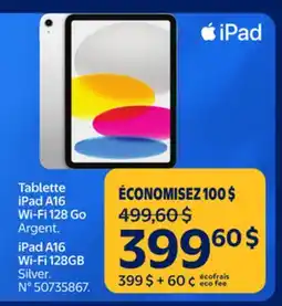 Walmart iPad A16 Wi-Fi 128GB offer