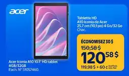 Walmart Acer Iconia A10 10.1 HD tablet 4GB/32GB offer