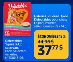 Walmart Delectables Squeeze Up cat treats offer