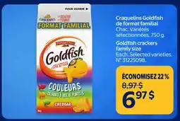 Walmart Goldfish crackers family size offer