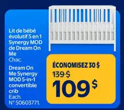 Walmart Dream On Me Synergy MOD 5—in-1 convertible crib offer