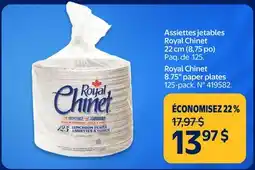 Walmart Royal Chinet 8.75 paper plates offer