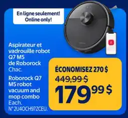 Walmart Roborock Q7 M5 robot vacuum and map combo offer