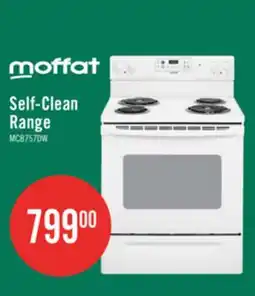 The Brick Moffat 30 Free Standing Self Clean Electric Range - MCB757DMWW offer