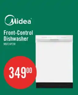 The Brick Midea 24 Front-Control Dishwasher with Interior Light - MDF24P2BWW offer