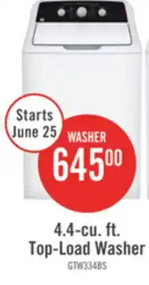 The Brick 4.4-cu. ft. Top-Load Washer offer