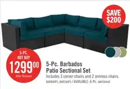 The Brick 5-Pc. Barbados Patio Sectional Set offer