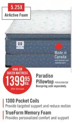 The Brick Sealy Posturepedic Luxury Crown Jewel Resort Paradiso Euro Pillowtop Full Mattress offer