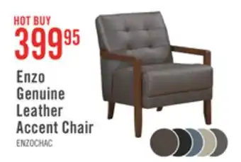 The Brick Enzo Genuine Leather Accent Chair offer