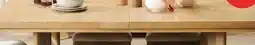 The Brick Aspen Dining Table with 80-104 Extension, Trestle Base - Natural offer