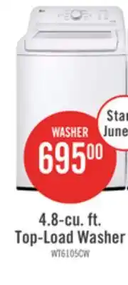 The Brick 4.8-cu. ft. Top-Load Washer offer